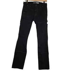 Carhartt 4 Tall Relaxed Fit Black Rugged Flex Twill Double Front Pant Utility